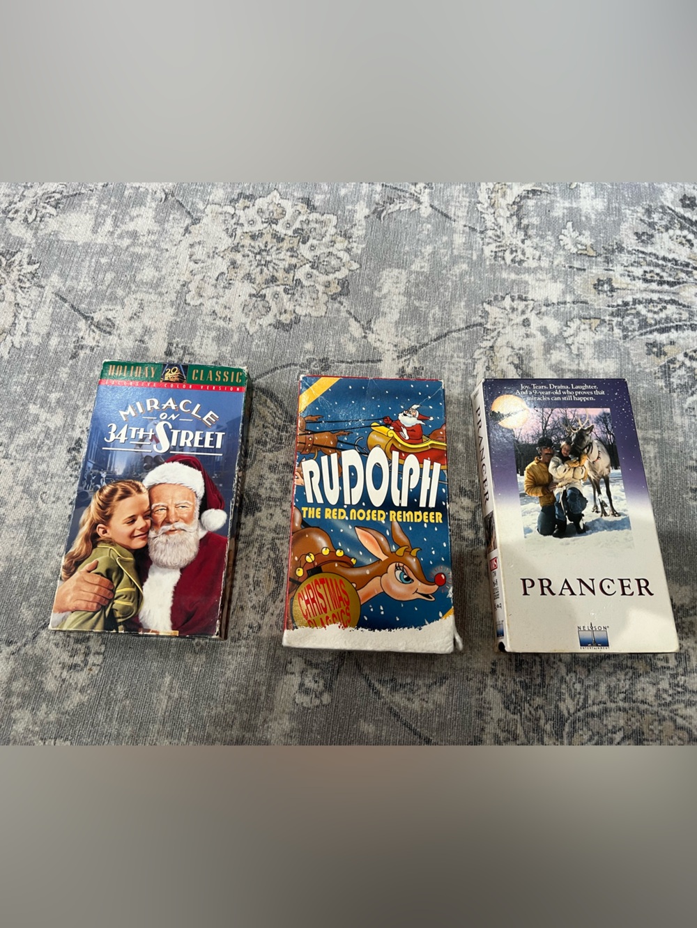 Christmas VHS Movie Bundle - Miracle on 34th Street, Rudolph, Prancer